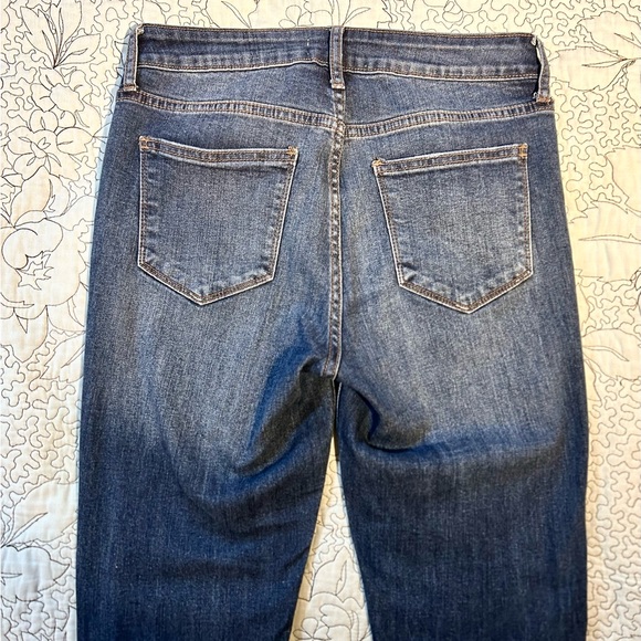 JBD-Just Black Denim Exposed Button Fly Raw Hem Crop Ankle Length Jeans Sz 27 - Picture 7 of 11